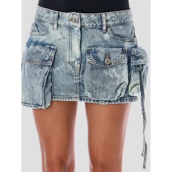 The Attico Skirt woman Women Blue Skirts - Picture 3 of 3